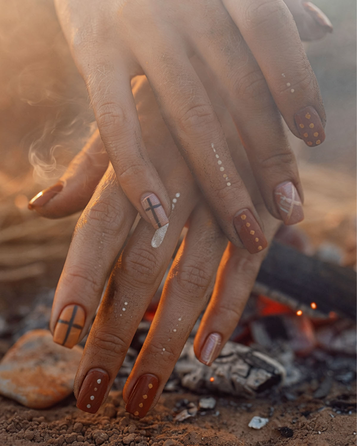 Historical nail art installation